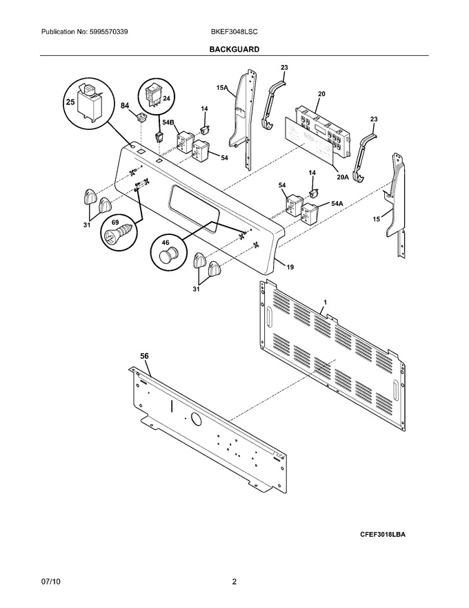 Diagram for BKEF3048LSC