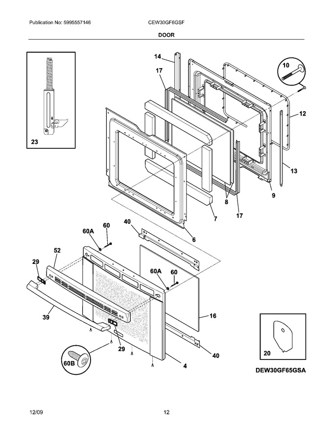 Diagram for CEW30GF6GSF