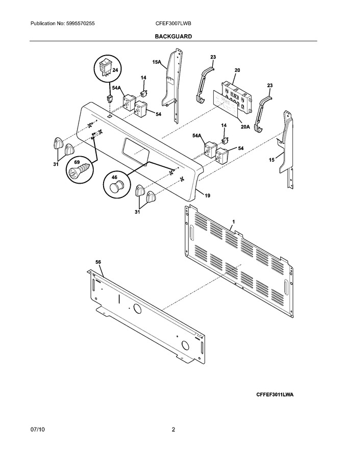 Diagram for CFEF3007LWB