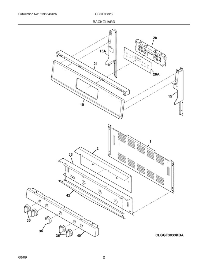 Diagram for CGGF3032KBB