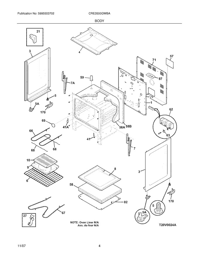 Diagram for CRE3500GWBA