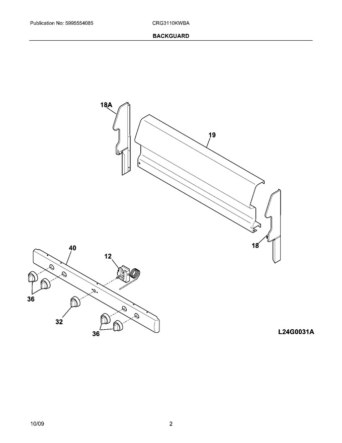 Diagram for CRG3110KWBA