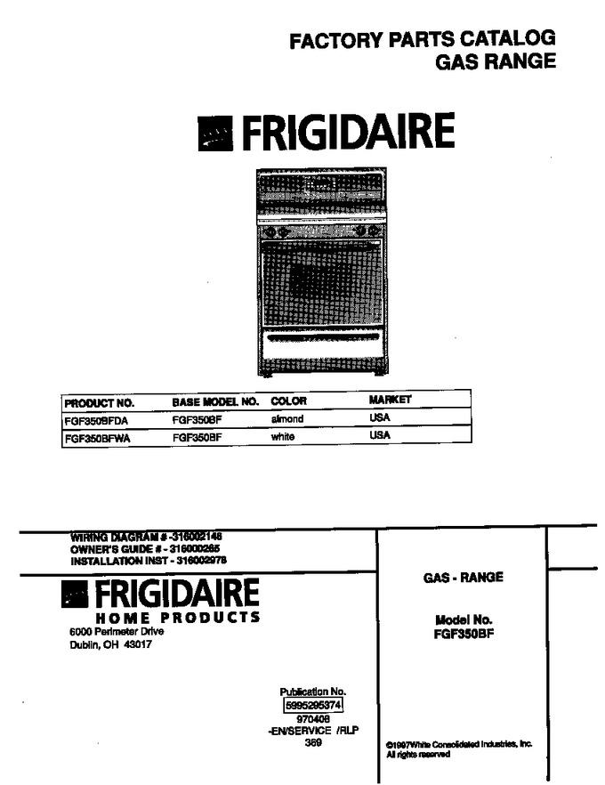 Diagram for FGF350BFWA