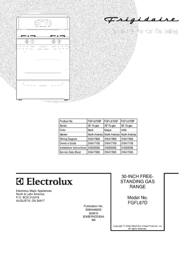 Diagram for FGFL67DQF