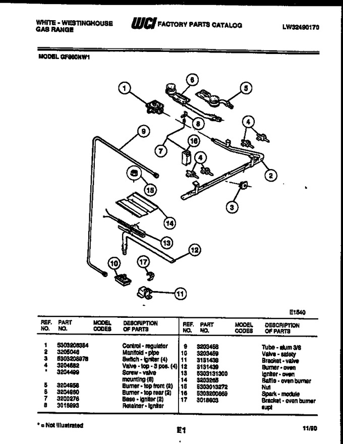 Diagram for GF860ND1