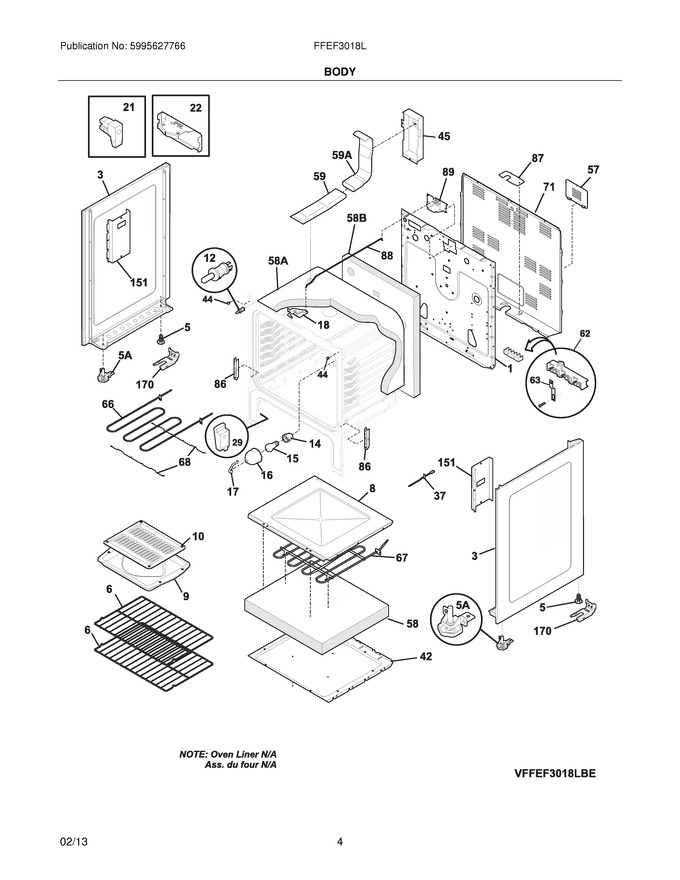 Diagram for FFEF3018LWG