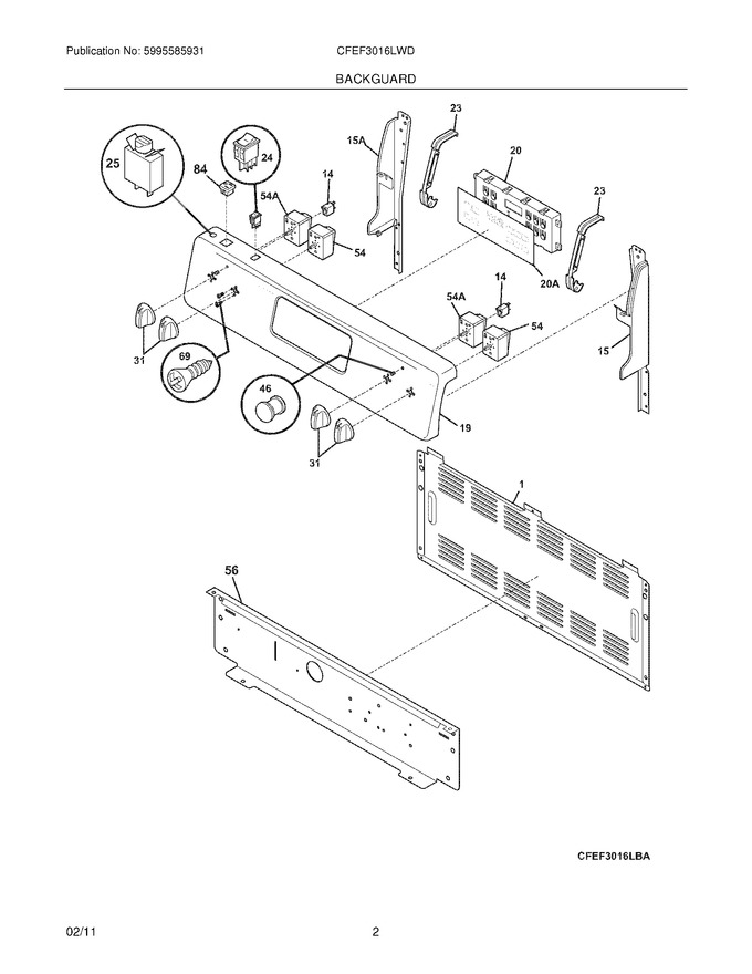 Diagram for CFEF3016LWD