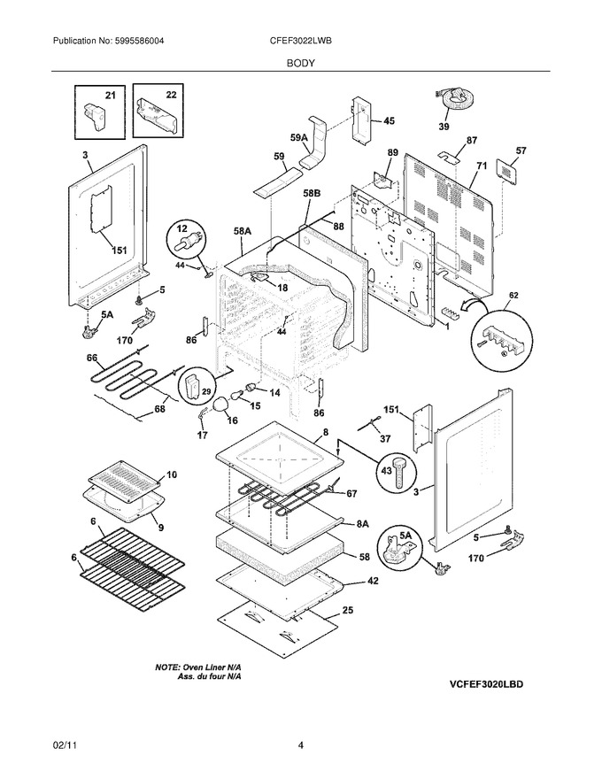 Diagram for CFEF3022LWB