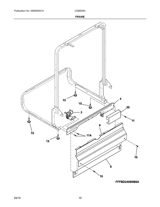 Diagram for CDB500NW4A