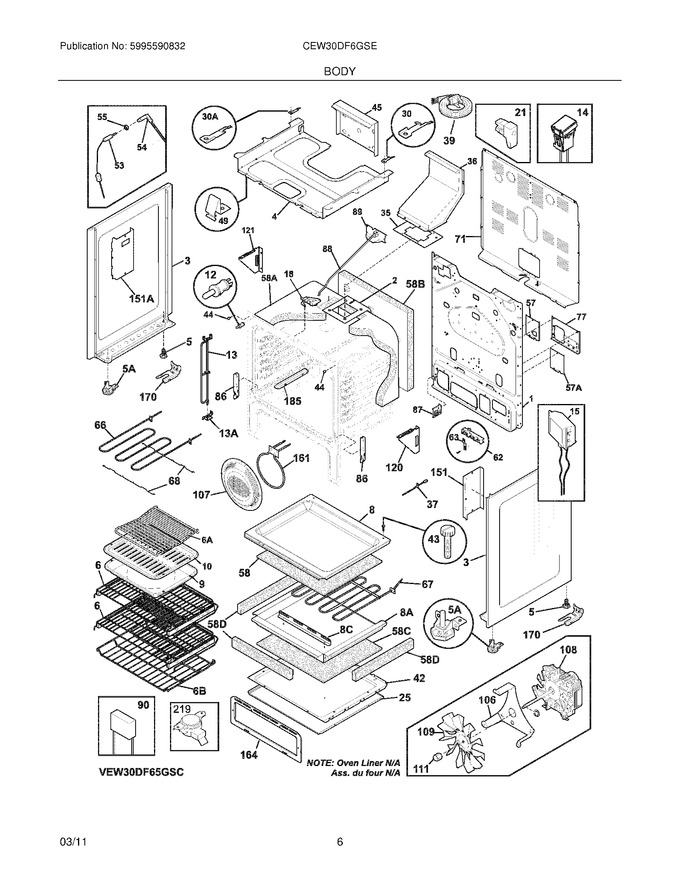 Diagram for CEW30DF6GSE