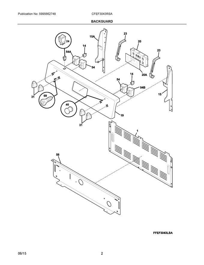 Diagram for CFEF3043RSA