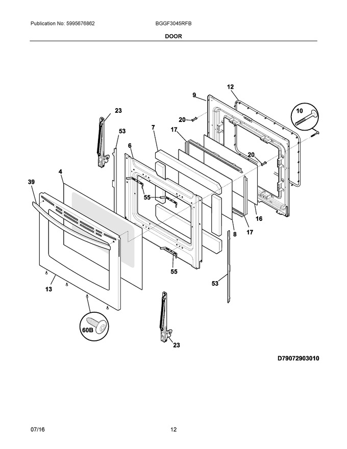 Diagram for BGGF3045RFB