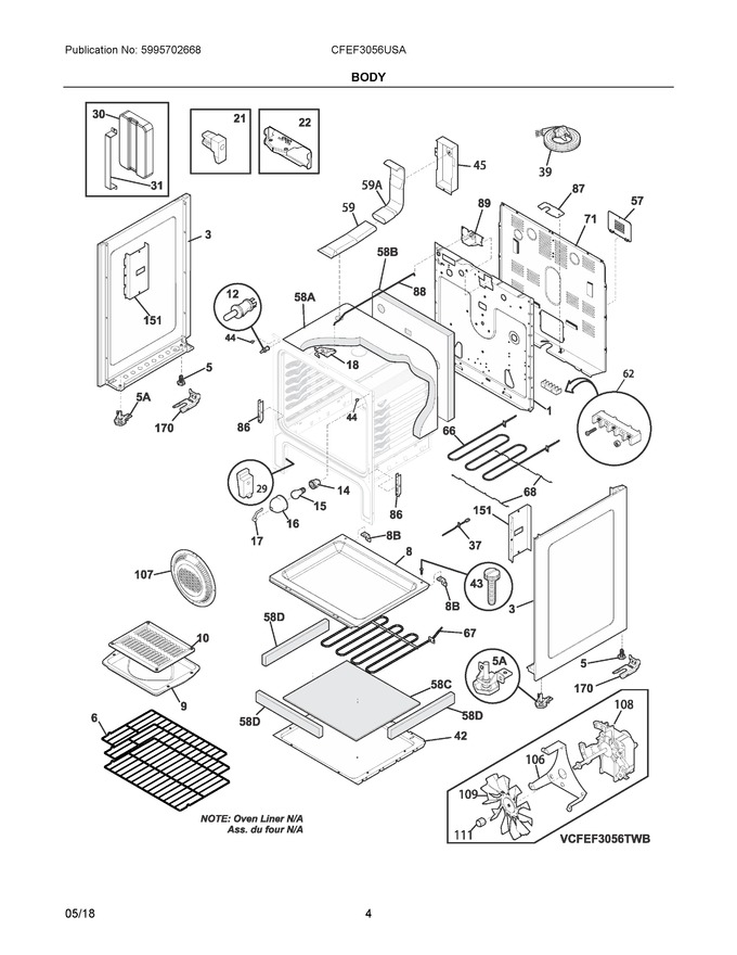 Diagram for CFEF3056USA