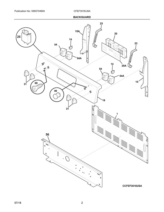 Diagram for CFEF3016USA