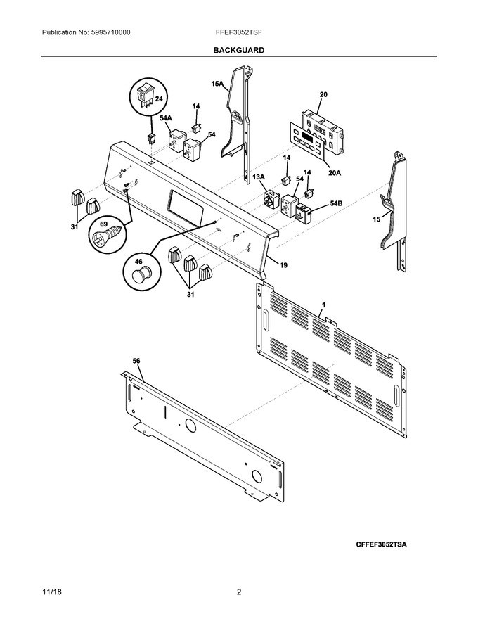 Diagram for FFEF3052TSF