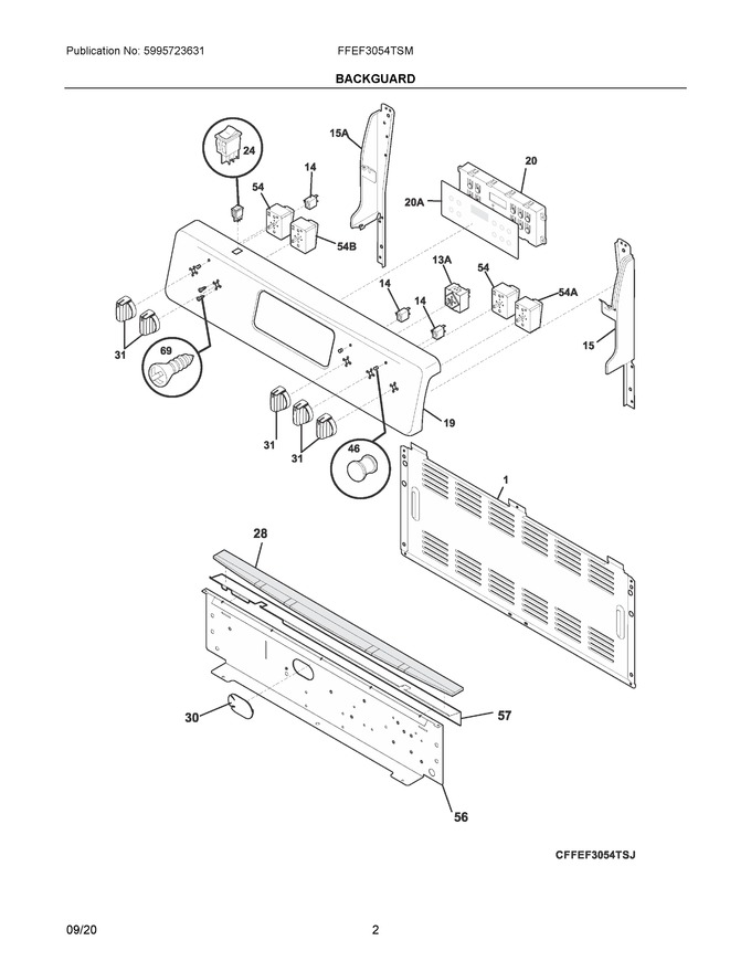 Diagram for FFEF3054TSM