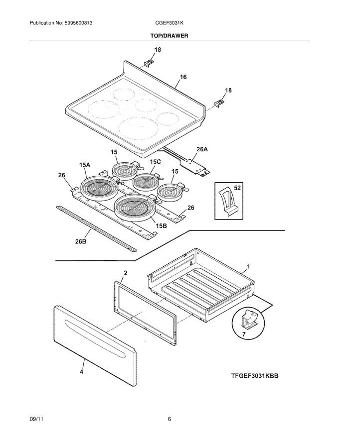 Diagram for CGEF3031KWE