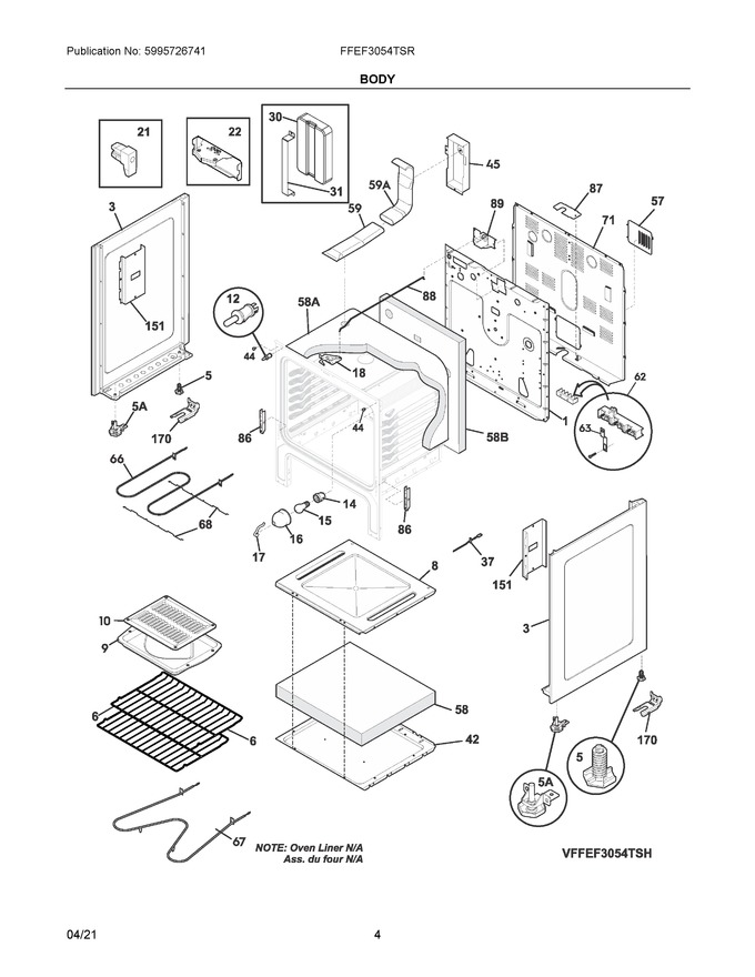 Diagram for FFEF3054TSR