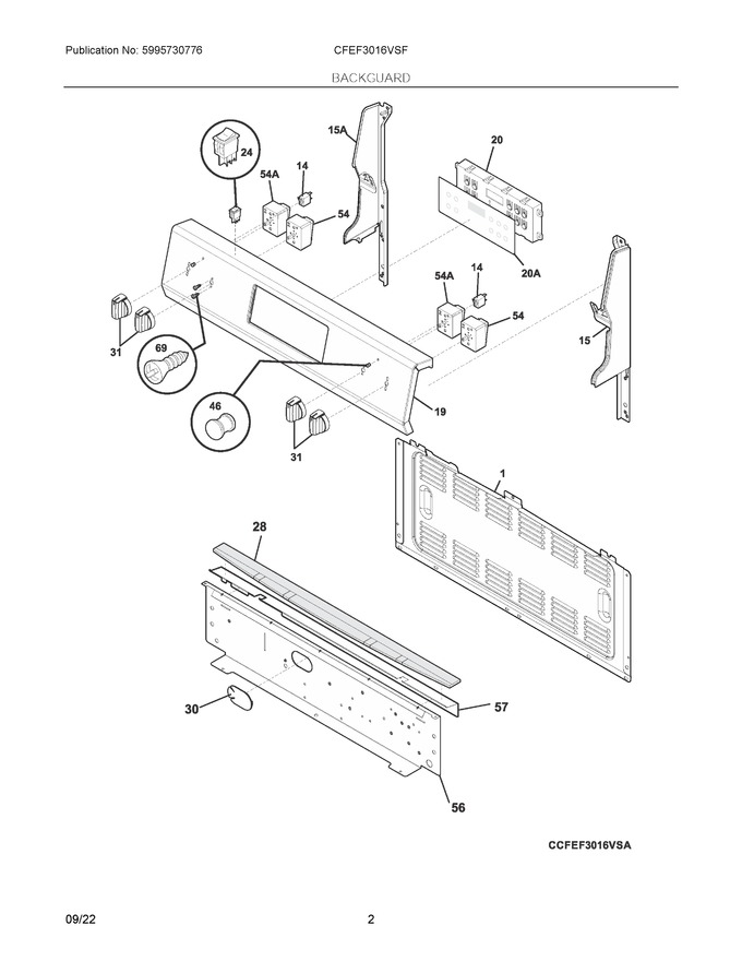 Diagram for CFEF3016VSF