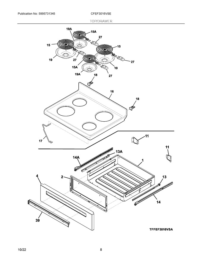 Diagram for CFEF3016VSE