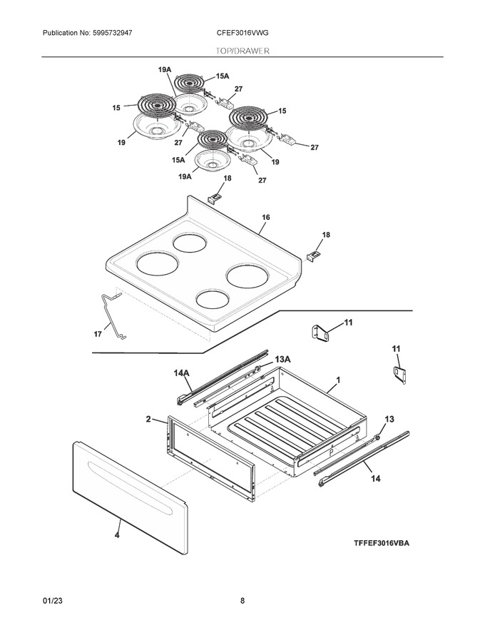 Diagram for CFEF3016VWG