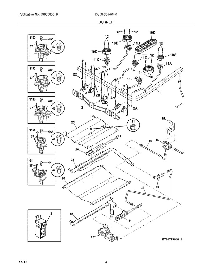 Diagram for DGGF3054KFK