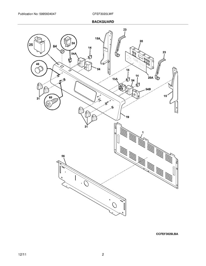 Diagram for CFEF3020LWF