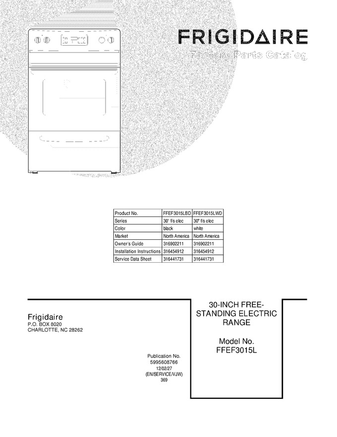 Diagram for FFEF3015LWD