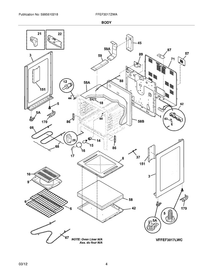 Diagram for FFEF3017ZWA