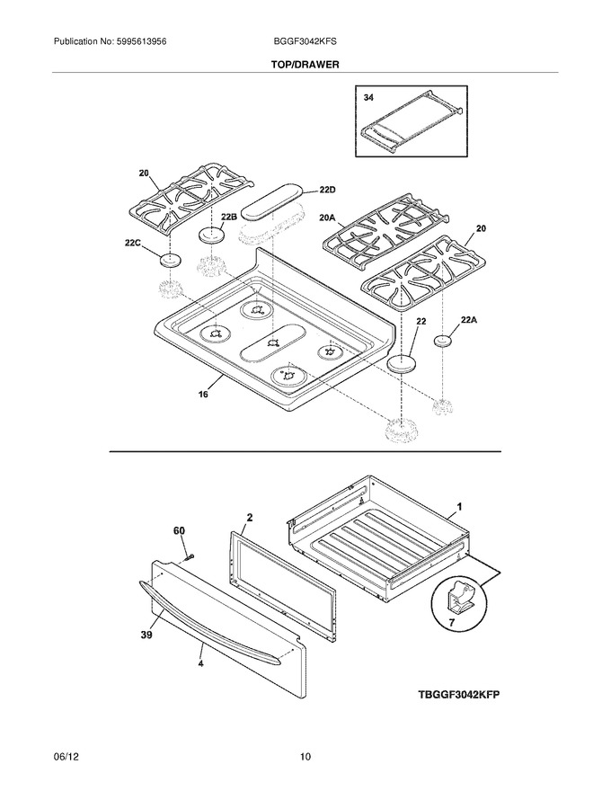 Diagram for BGGF3042KFS