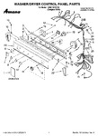 Diagram for 01 - Washer/dryer Control Panel Parts