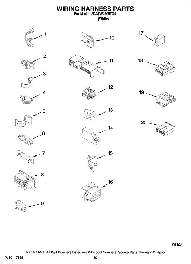 Diagram for 2DATW4305TQ0