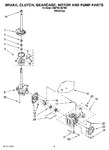 Diagram for 04 - Brake, Clutch, Gearcase, Motor And Pump Parts