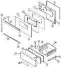 Diagram for 03 - Door/drawer (ser. Pre. 12)