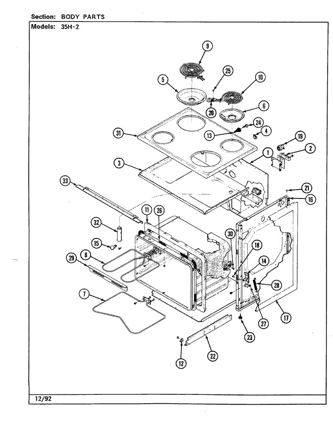 Diagram for 35HG-2CX-ON