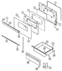 Diagram for 03 - Door/drawer (serial Prefix 11)
