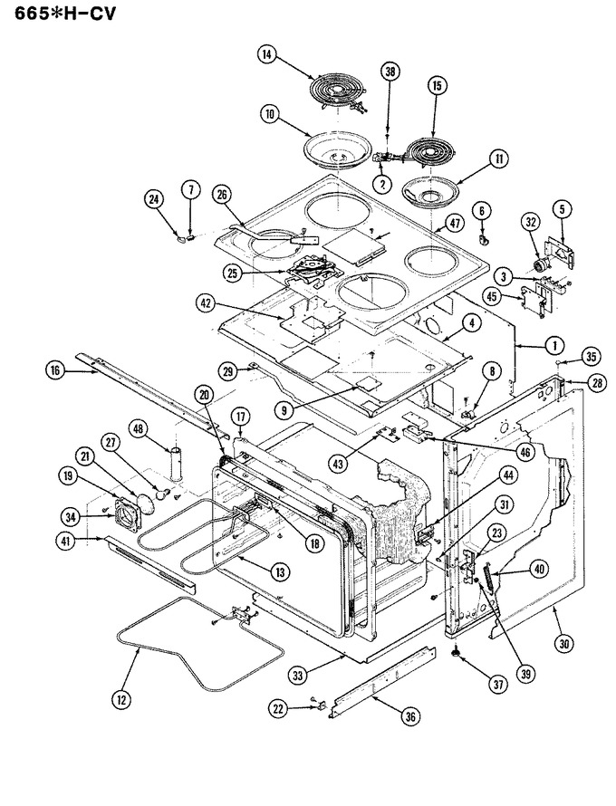 Diagram for 665WH-CV