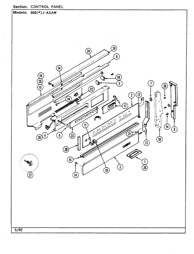 Diagram for 668WJ-ASAW