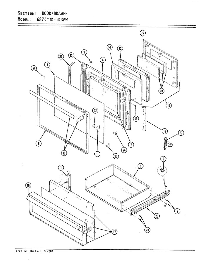 Diagram for 687AK-TKSAW