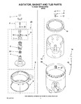 Diagram for 03 - Agitator, Basket And Tub Parts