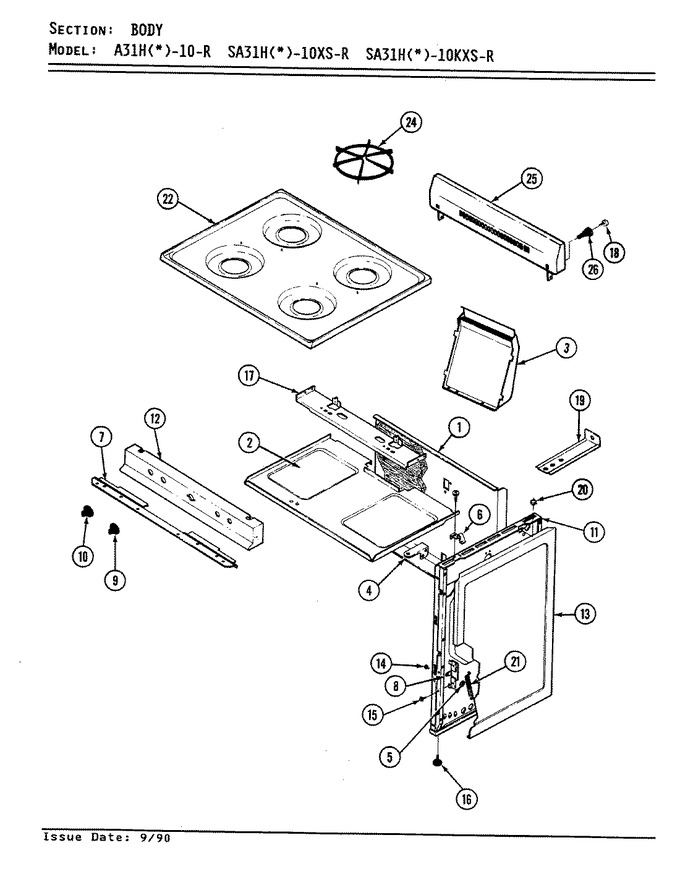 Diagram for SA31HW-10XS-R