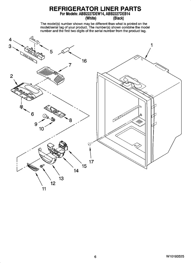 Diagram for ABB2227DEW14