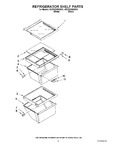 Diagram for 03 - Refrigerator Shelf Parts