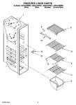 Diagram for 04 - Freezer Liner Parts