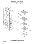 Diagram for 04 - Freezer Liner Parts