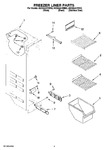 Diagram for 04 - Freezer Liner Parts