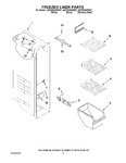 Diagram for 04 - Freezer Liner Parts