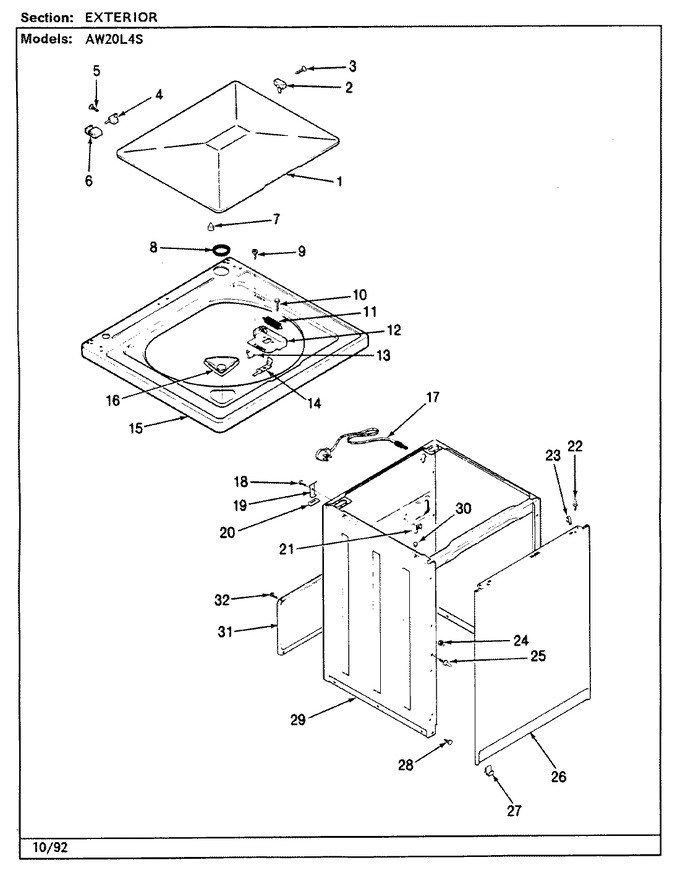 Diagram for AW20L4WS