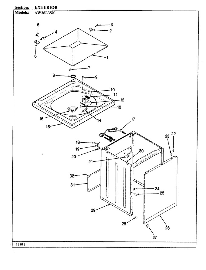 Diagram for AW26L3WSK