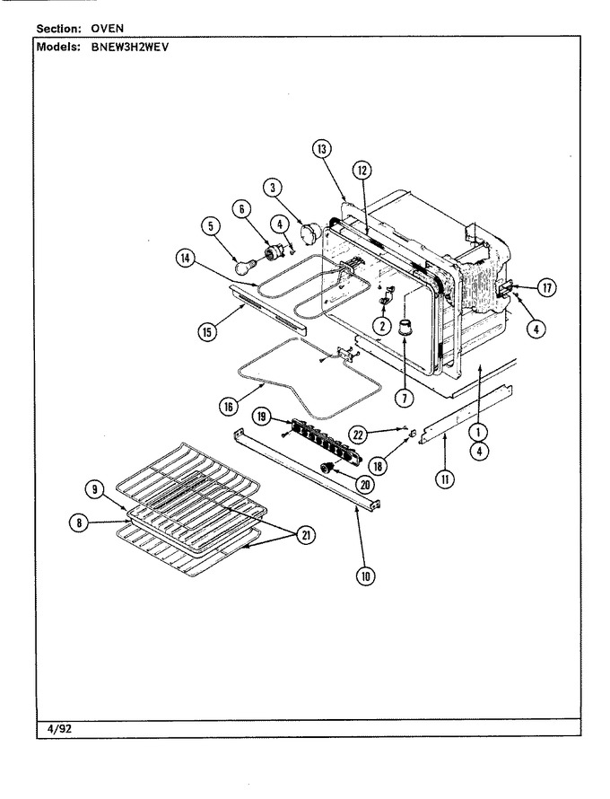 Diagram for BNEW3H2WEV